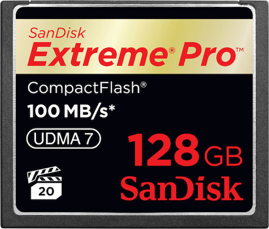 Sandisk Extreme Pro CompactFlash 128GB view 1