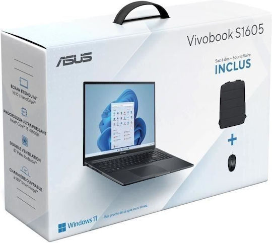 Asus S1605PA-MB130W 16" FHD+ (i5-11300H/8GB/512GB SSD/W11 Home) (FR Keyboard) vue 5