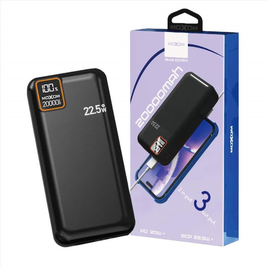 Moxom MX-PB93 Power Bank 20000mAh 22.5W Power Delivery Black