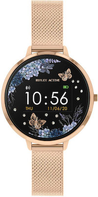 Reflex Active Series 03 38mm Smartwatch with Heart Rate Monitor (Rose Gold Blue Garden)