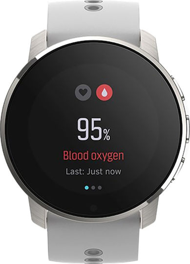 Suunto 9 Peak Titanium 43mm Waterproof Smartwatch with Heart Rate Monitor (Birch White) vue 2