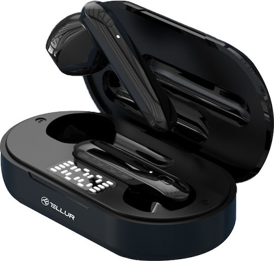 Tellur TLL511401 Earbud Bluetooth Handsfree Earphones with Charging Case Black vue 2