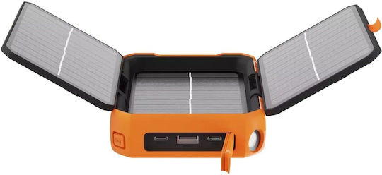Xtorm Rugged XR203 Solar Power Bank 10000mAh 20W with USB-A Port and 2 USB-C Ports Power Delivery / Quick Charge 3.0 Orange view 5