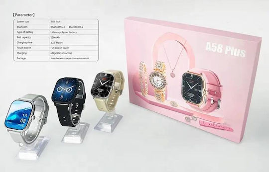 A58 Smartwatch (Black) view 4