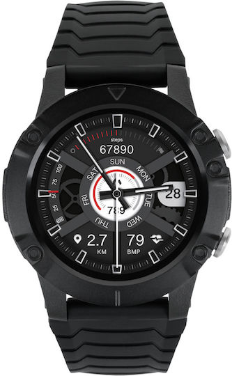 Kruger & Matz Activity Smartwatch with Heart Rate Monitor (Black) vue 7