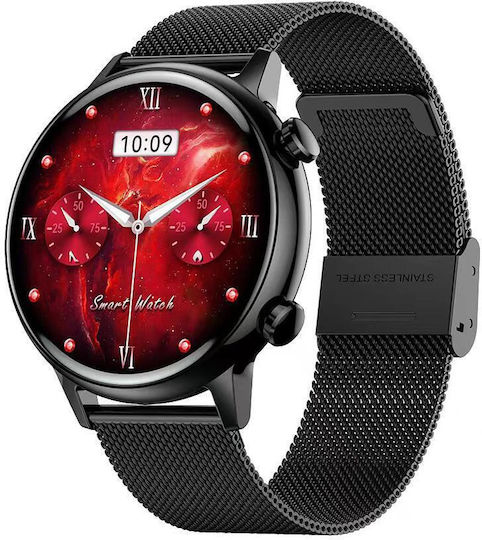 Manta Alexa Mini 39mm Smartwatch with Heart Rate Monitor (Black)
