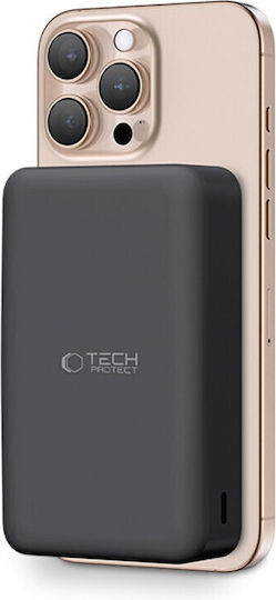 Tech-Protect PB12 LifeMag MagSafe Power Bank 20000mAh 15W with USB-A Port and USB-C Port Black view 3