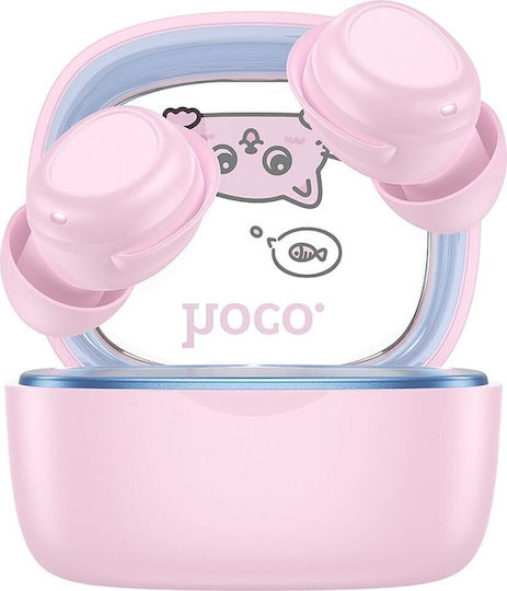 Hoco EW111 Kids In-ear Bluetooth Handsfree Earphones with Charging Case Pink view 2