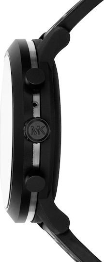 Michael Kors MKGO Stainless Steel 43mm Smartwatch with Heart Rate Monitor (Black) view 2
