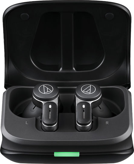 Audio Technica ATH-TWX7 In-ear Bluetooth Handsfree Earphones with Sweat Resistance and Charging Case Black