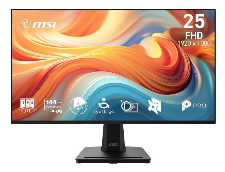 MSI Pro MP251 E14L IPS HDR Gaming Monitor 24.5" FHD 1920x1080 144Hz with 4ms GTG Response Time