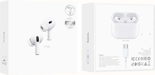 Hoco EW63 In-ear Bluetooth Handsfree Earphones with Charging Case White view 2