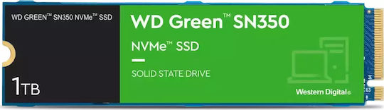 Western Digital Green SN350 SSD 1TB M.2 Type with PCI Express 3.0 Connection WDS100T3G0C vista 3