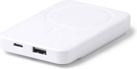 GUNDER MagSafe Power Bank 5000mAh 15W with USB-A Port and USB-C Port White Ansicht 6