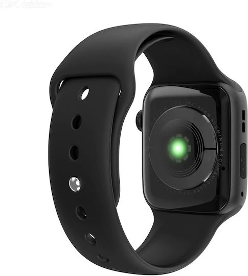 WearFit HW22 Pro 44mm Smartwatch with Heart Rate Monitor (Black) view 2
