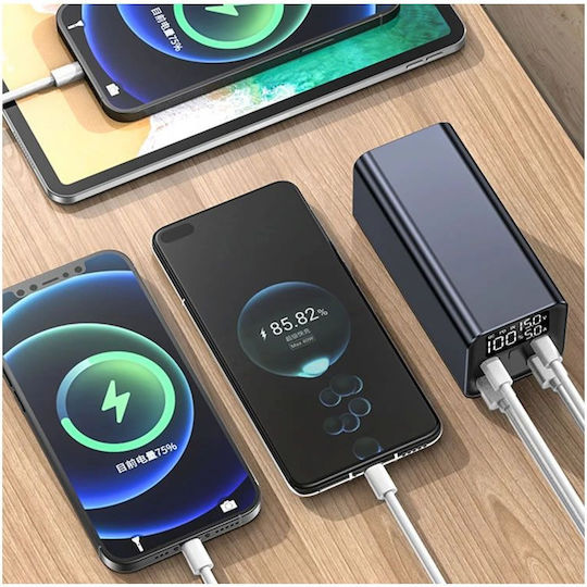 Andowl Q-CD1013 Power Bank 30000mAh 100W with 2 USB-A Ports and 2 USB-C Ports Black view 2