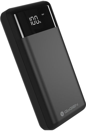 GoGEN Power Bank 30000mAh with 2 USB-A Ports and USB-C Port Black