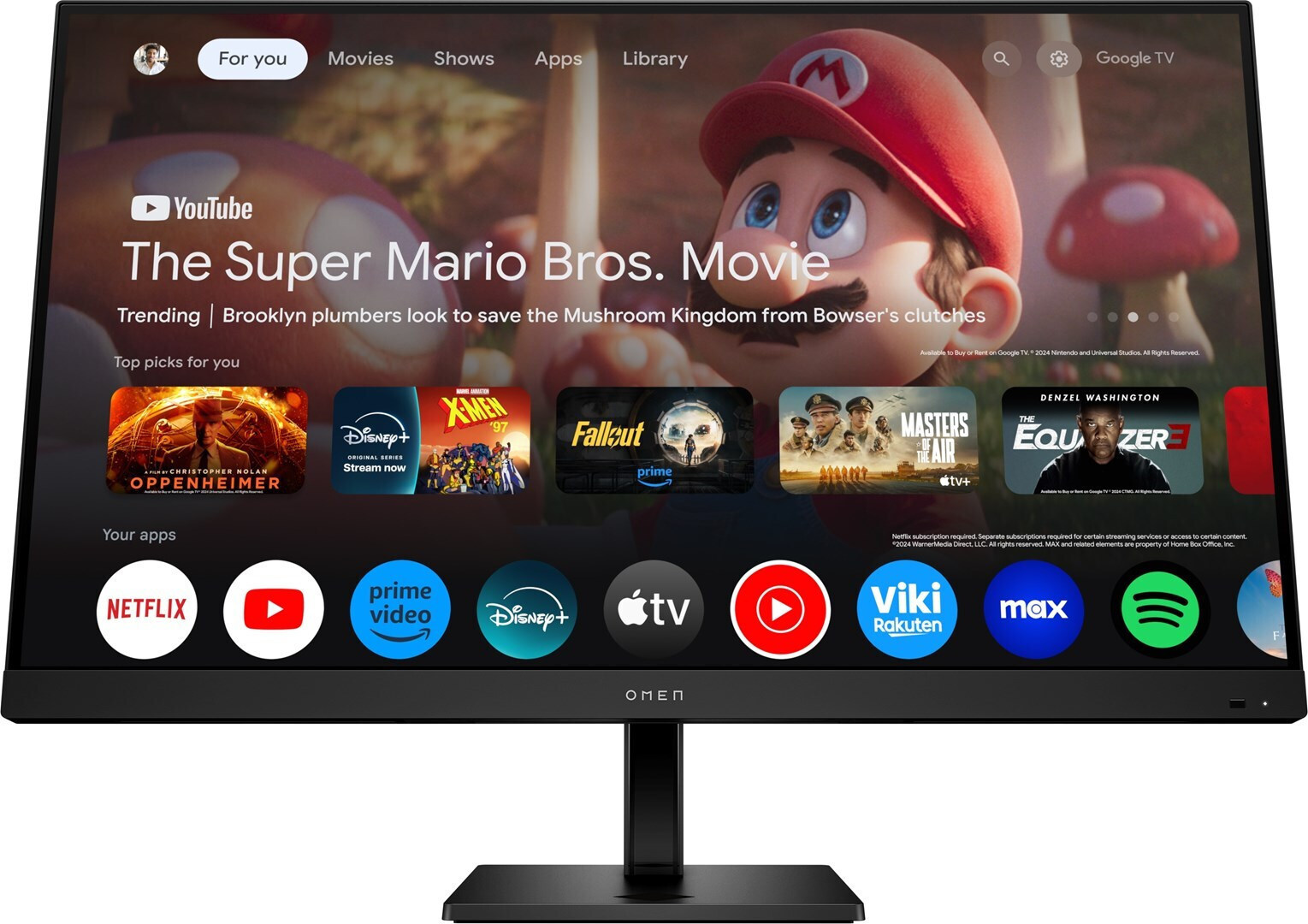 HP OMEN 32x Monitor 31.5" 4K 3840x2160 view 1
