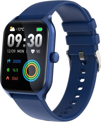 P58 1.96 Inch Color Screen Smart Watch Support Heart Rate Monitoring Blood Pressure Monitoring Blue view 1