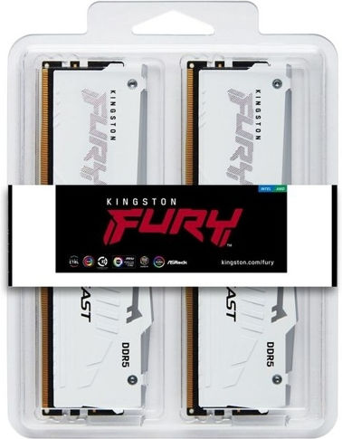 Kingston Fury Beast RGB DDR5 32GB RAM with 2x16GB Modules and Speed 6800 for Desktop KF568C34BWEAK2-32 view 4