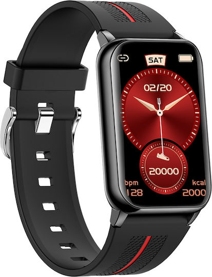 Smartwatch Pro Collection H76 Idealstore 1.57 Inch Curved Screen Ip68 Bluetooth 5.1 Compatible Android Ios Pedometer Calorie Measurement Heart Rate Heart Rate Monitoring Notifications Black view 1