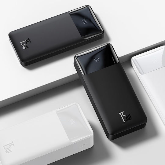 Baseus Bipow Overseas Edition Power Bank 10000mAh 15W with 2 USB-A Ports and USB-C Port Black view 5