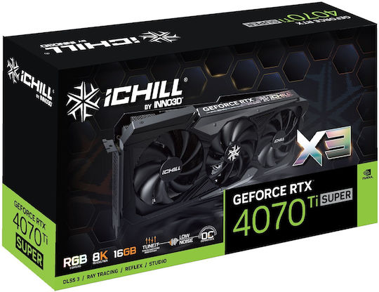 Inno 3D GeForce RTX 4070 Ti Super 16GB GDDR6X ICHILL X3 Graphics Card vista 3