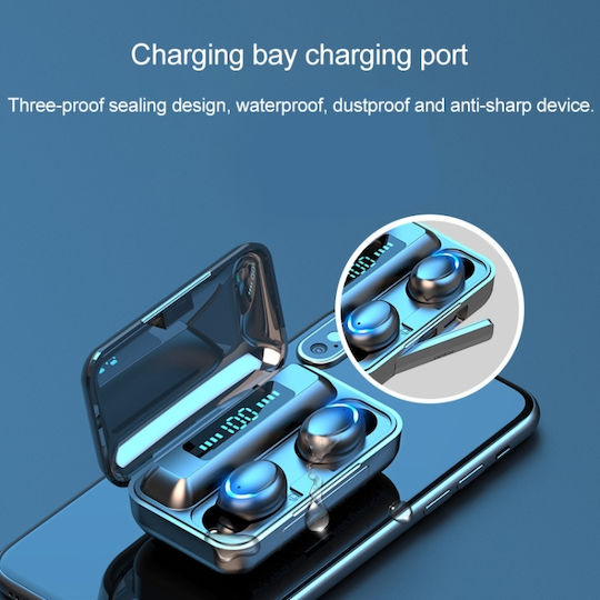 F9-5 In-ear Bluetooth Handsfree Earphones with Sweat Resistance and Charging Case Black vue 3