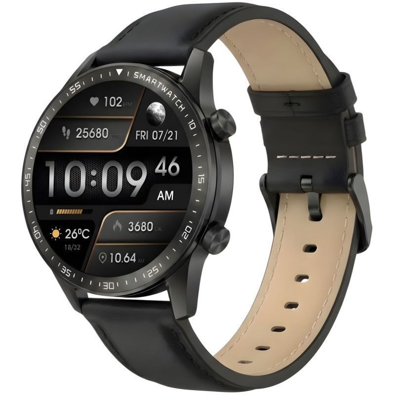 Gravity Smartwatch Black 2 Straps Gt10-3 view 4