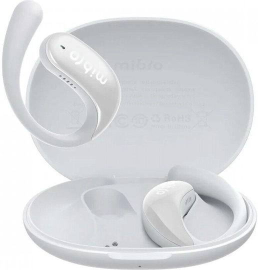 Mibro Open Ear Bluetooth Handsfree Headphones with Sweat Resistance and Charging Case White