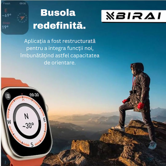 Birai Ultra 2 Smartwatch Fitness Bracelet Android Ios 2.09 Inch Infinite Display Calls Photos Microphone Notifications Sms Social Media Physical Activities Sleep Heart Rate view 9