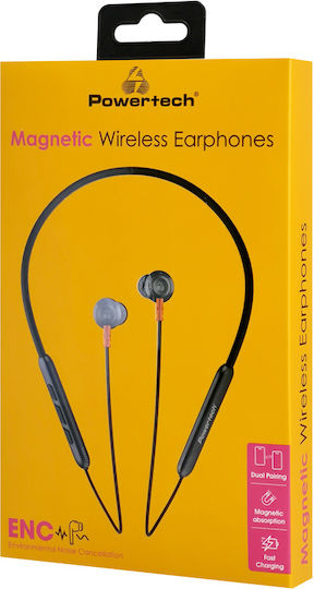 Powertech PT-1228 In-ear Bluetooth Handsfree Earphones with Sweat Resistance Black view 5