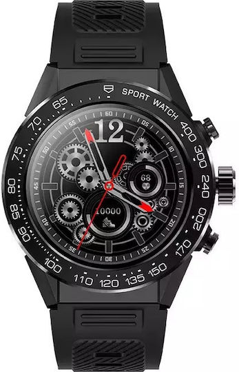 Nubi V35P Smartwatch with Heart Rate Monitor (Black) view 8