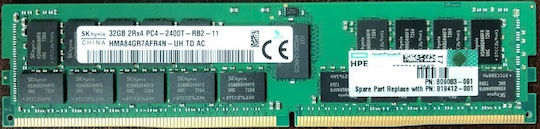 HP DDR4 Memory RAM With Module 1x32GB And Speed 2400 For Server 809083-091