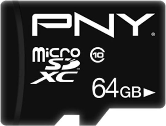 PNY microSDXC 64GB U1 UHS-I 100MB/s with Adapter view 2