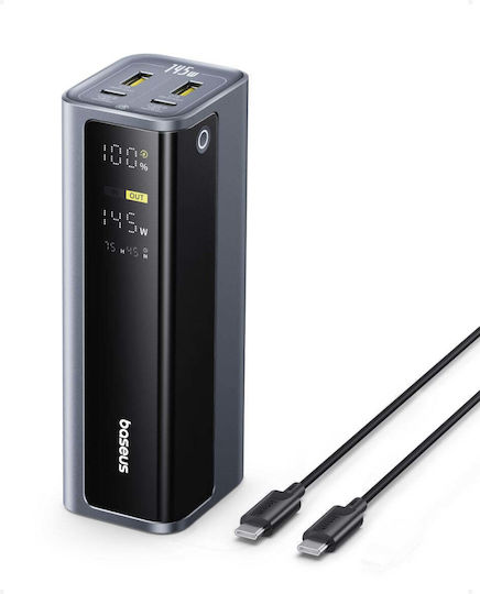 Baseus EnerGeek GP12 Power Bank 20800mAh 145W with 2 USB-A Ports and 2 USB-C Ports Gray view 1