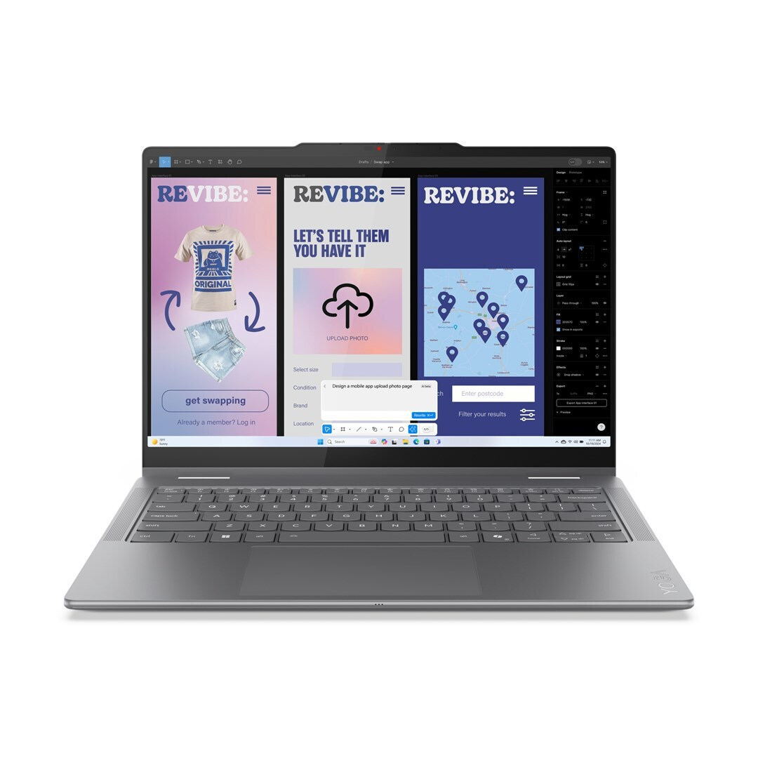 Lenovo Yoga 7 2-in-1 14ILL10 14" OLED FHD+ Touchscreen (Ultra 5-226V/16GB/1TB SSD/W11 Home) Luna Grey (US Keyboard) view 4