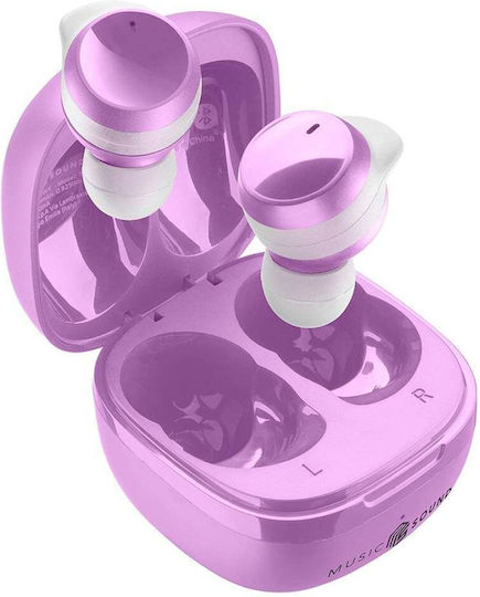 Cellular Line Music Sound Flow In-ear Bluetooth Handsfree Earphones with Charging Case Violet vista 5