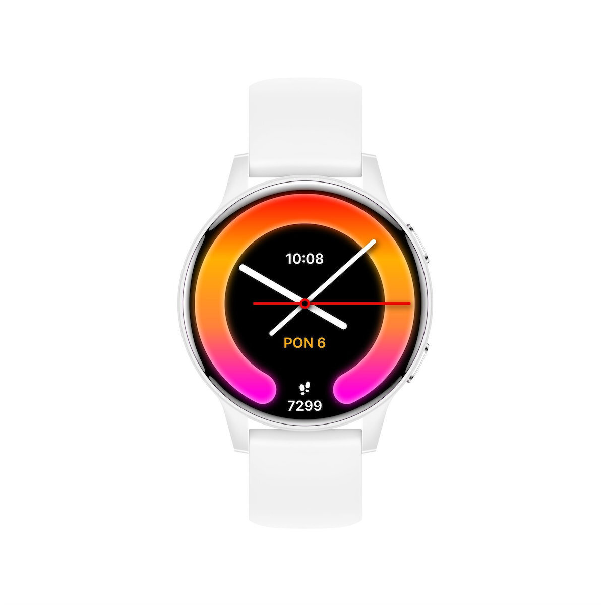 Forever iGo Watch 4 JW-600 46mm with Pedometer Heart Rate Sleep Monitoring Features Vibration Speaker Microphone Waterproof Water Contact Large Case Size White view 4