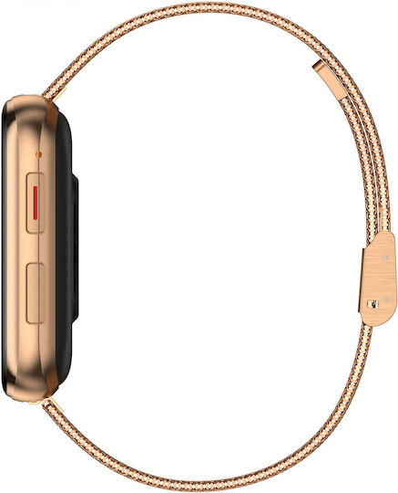 Garett GRC MAXX Stainless Steel Smartwatch with Heart Rate Monitor (Gold) view 2