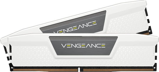 Corsair Vengeance White DDR5 32GB RAM with 2x16GB Modules and Speed 6400 for Desktop CMK32GX5M2B6400Z36W view 1