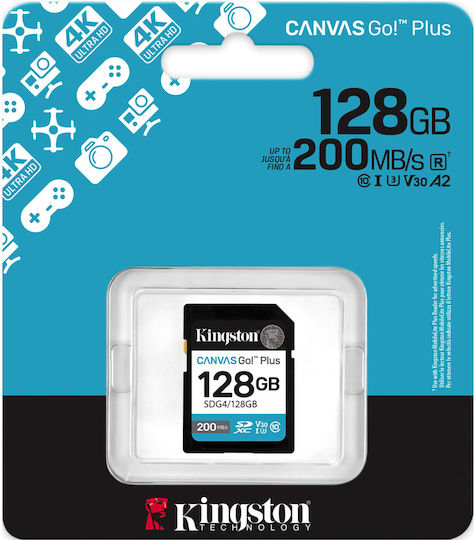 Kingston Canvas Go! SDXC 128GB Class 10 U3 V30 UHS-I view 5