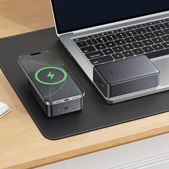 Hoco J160B MagSafe Power Bank 20000mAh 20W with USB-C Port Power Delivery / Quick Charge 3.0 Gray view 2