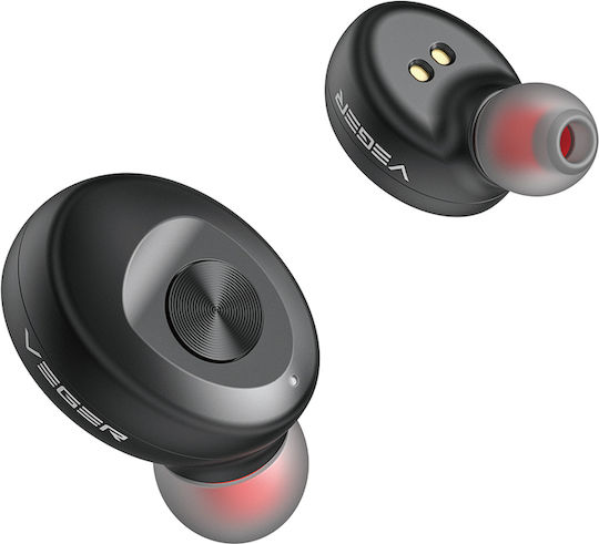 Veger XG08 In-ear Bluetooth Handsfree Earphones with Charging Case Black view 2
