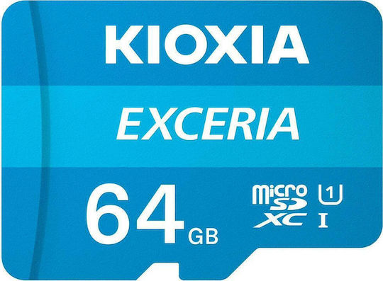 Kioxia EXCERIA microSDXC 64GB U1 UHS-I 100MB/s with Adapter vue 2