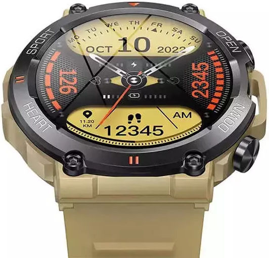 Bakeey K76 Pro Khaki Smartwatch (Khaki) view 2