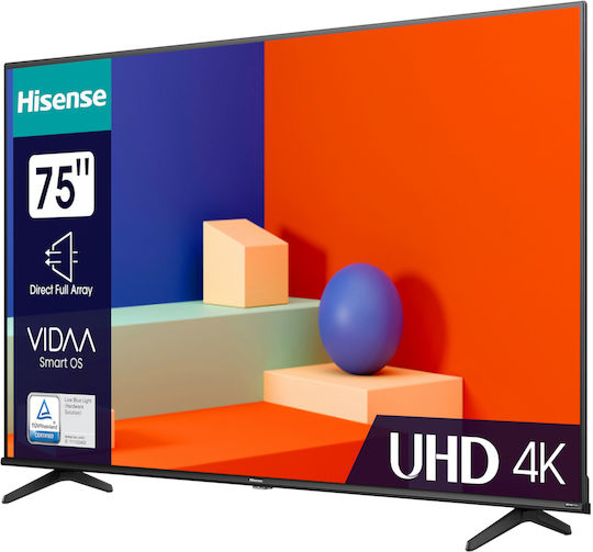 Hisense Smart Television 75" 4K UHD LED 75A6K HDR (2023) view 2