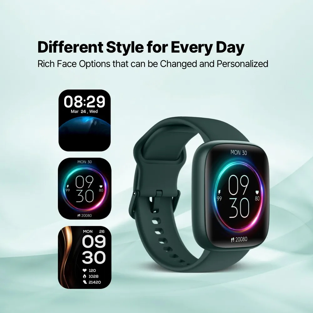 TTEC Tempus 47mm Smartwatch with Heart Rate Monitor Green view 3