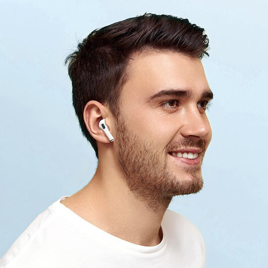 Hoco EW53 Lucky Earbud Bluetooth Handsfree Earphones with Charging Case White view 4