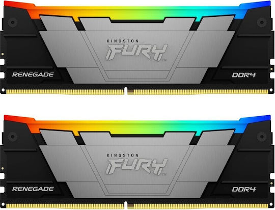 Kingston Fury Renegade Rgb DDR4 16GB RAM with 2x8GB Modules and Speed 3600 for Desktop KF436C16RB2AK2/16 view 2
